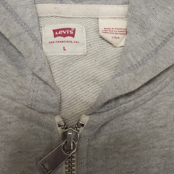 Levi's Light Gray Zip-Up Sweater - Picture 2 of 8